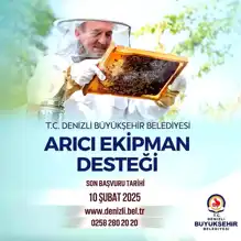 Denizli'de Arıcılar İçin Ekipman Desteği Süresi Uzatıldı
