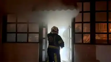 Denizli Engelli Bakım Evinde Yangın! 15 Kişi Kurtarıldı