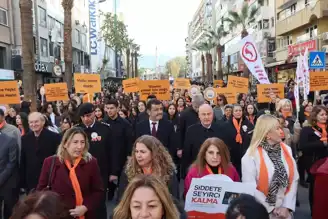 Şiddete Hayır Diyelim: Kentte Farkındalık Yürüyüşü