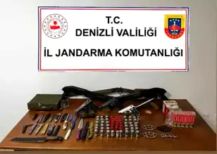 Denizli'de Büyük Silah Operasyonu: Çok Sayıda Silah Ele Geçirildi
