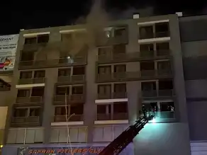 Pamukkale'deki 7 Katlı Binası Yandı!