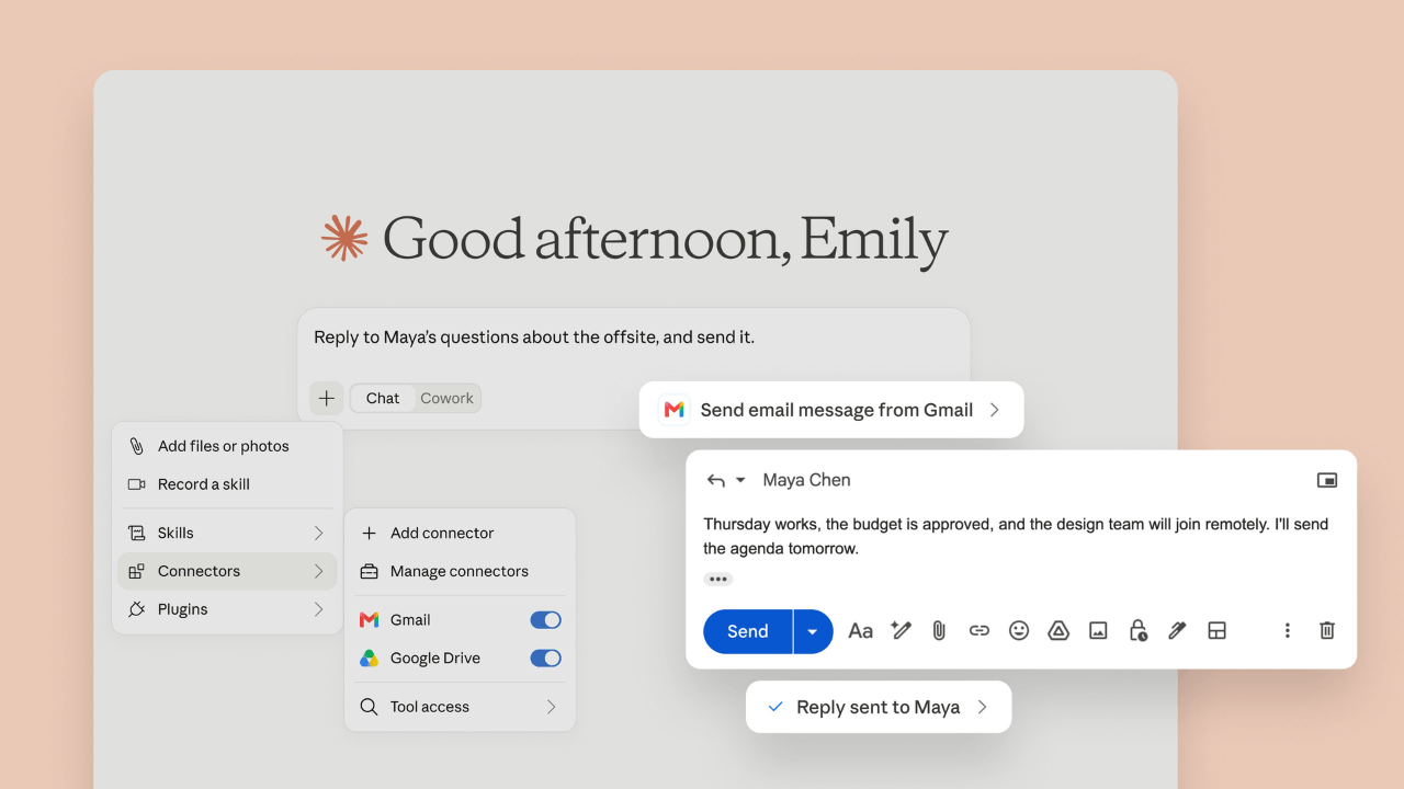 Claude Gmail gönderimi
