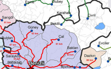 Denizli haritası
