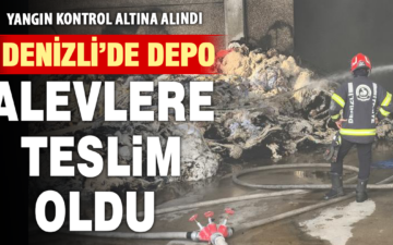 kırpıntı deposunda çıkan yangın