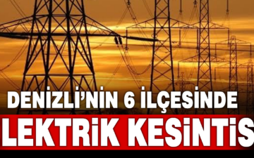 Denizli elektrik kesintisi